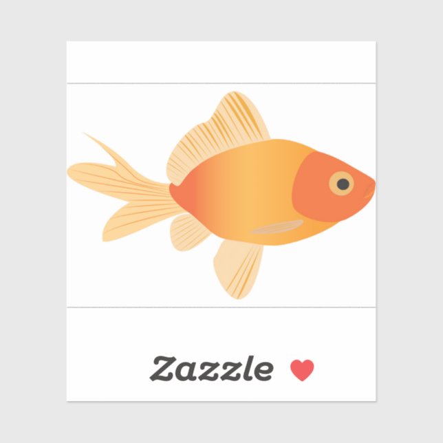 Pegatina Pescado de oro (Hoja)