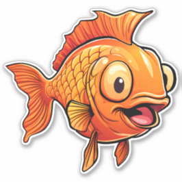 Pegatina Pescado de oro