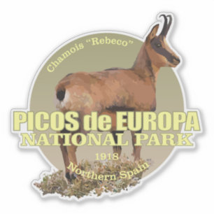 Pegatina PESO de Picos de Europa (gamuza)