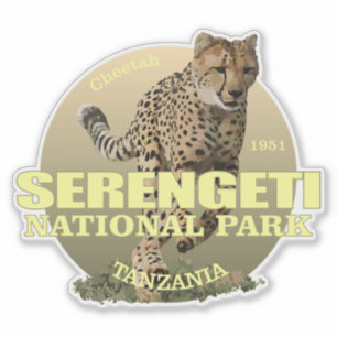 Pegatina PESO de Serengeti NP (guepardo)