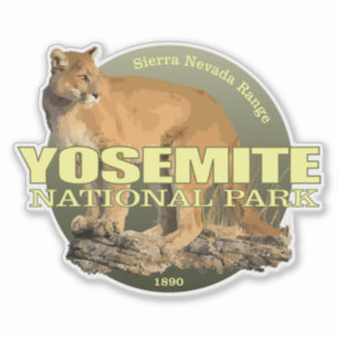 Pegatina PESO de Yosmite NP (león de montaña)