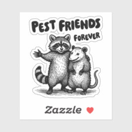 Pegatina Pest Friends Forever Black Print