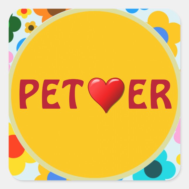 Pegatina Pet Lover (Anverso)