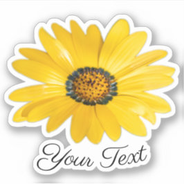 Pegatina Pétalos de flores amarillas de naranja floreciente