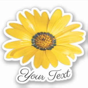 Pegatina Pétalos de flores amarillas de naranja floreciente