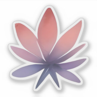 Pegatina Pétalos en flor: Elegancia botánica degradada