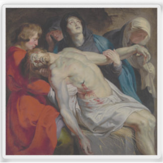 Pegatina Peter Paul Rubens - El Entombment