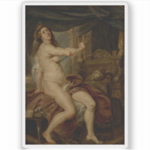 Pegatina Peter Paul Rubens - La muerte del dido