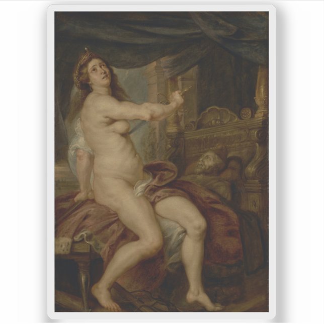 Pegatina Peter Paul Rubens - La muerte del dido (Anverso)