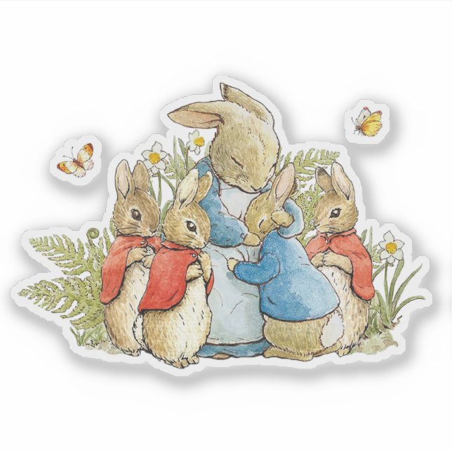 Pegatina Peter the Rabbit Josephine Bunny (Anverso)