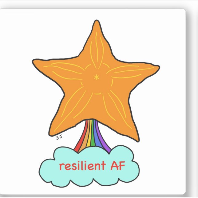 Pegatina Pez estrella (Anverso)