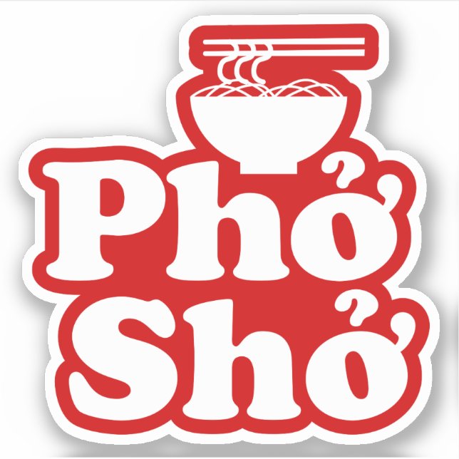 Pegatina Phở Shở (Anverso)
