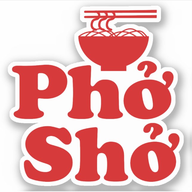 Pegatina Phở Shở (Anverso)