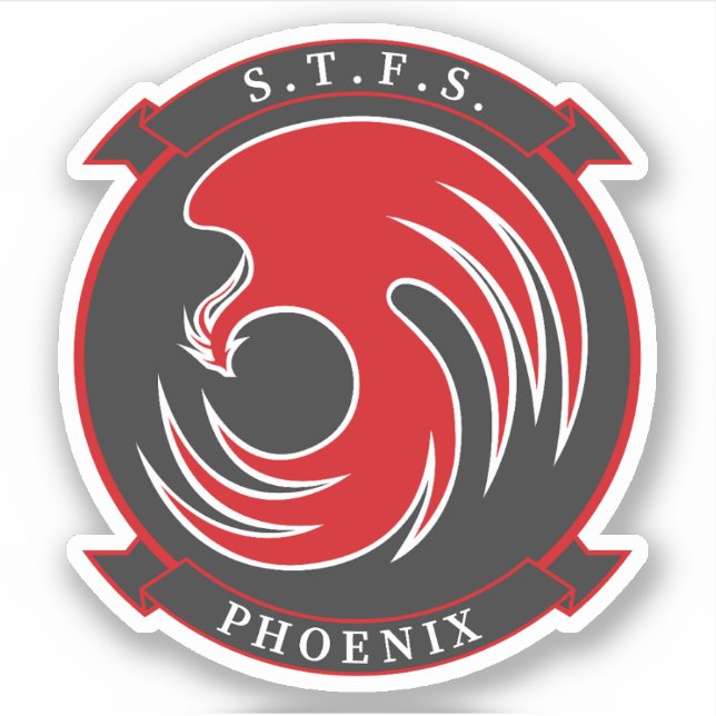 Pegatina Phoenix (Anverso)