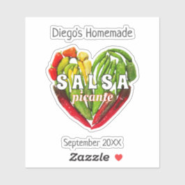 Pegatina Picante picante picante picante picante de salsa d