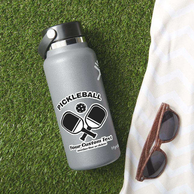 Pegatina Pickleball Club Paddle & Ball Personalizado (HydroFlask Insitu)