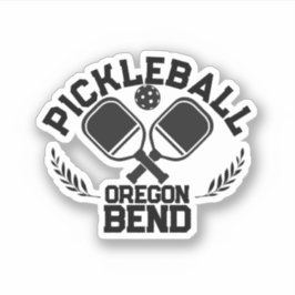 Pegatina Pickleball Paddle & Ball Bend Oregon USA