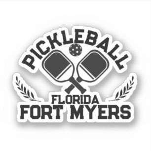 Pegatina Pickleball Paddle Ball Fort Myers Florida Personal