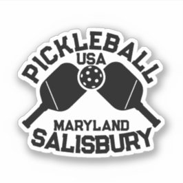 Pegatina Pickleball Paddle & Ball Salisbury Maryland Person