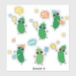 Pegatina Pickles cutáneos jugando al baloncesto