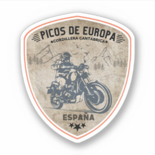 Pegatina Picos de Europa montañas Cantábricas españolas