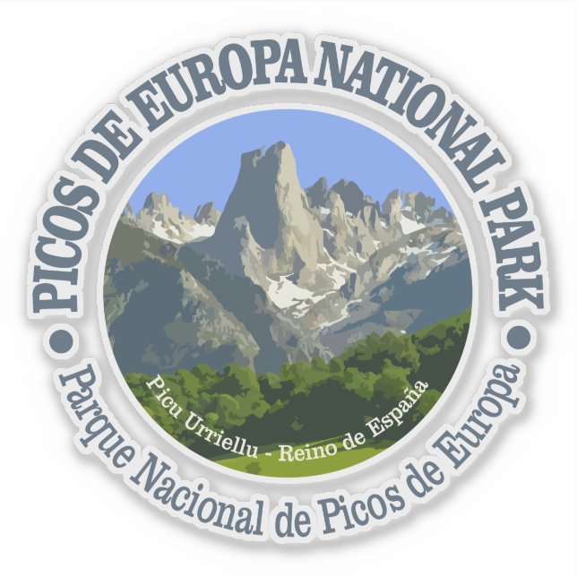 Pegatina Picos de Europa NP (Anverso)
