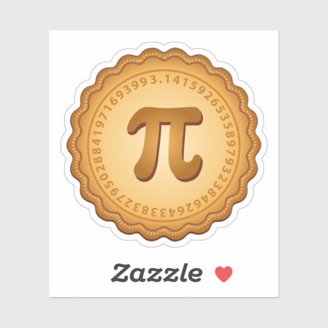 Pegatina Pie con vinílico de costra de Pi (Hoja)