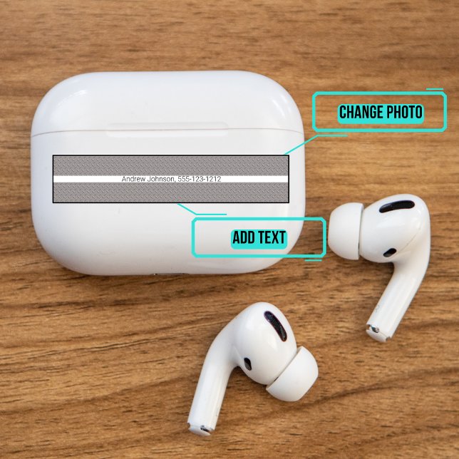 Pegatina Piel decorativa de Airpods Pro Funda - Acero (Please enjoy our Airpods stickers)