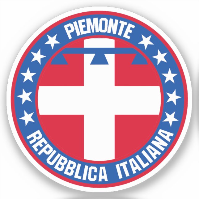 Pegatina Piemonte (Anverso)