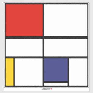 Pegatina Piet Mondrian, Composición C
