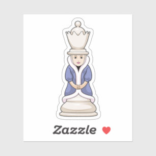 Pegatina Pieza de ajedrez Queen Chess