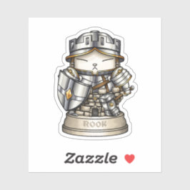 Pegatina Pieza real de ajedrez rook