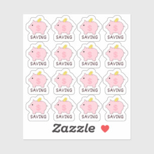 Pegatina Piggy Bank Money Saving Tracker Bujo Planner