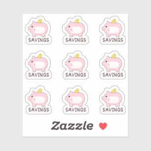 Pegatina Piggy Bank Money Saving Tracker Mini Bujo Planner