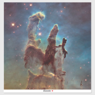 Pegatina Pilares de la Creación, Nebulosa del Águila Hubble