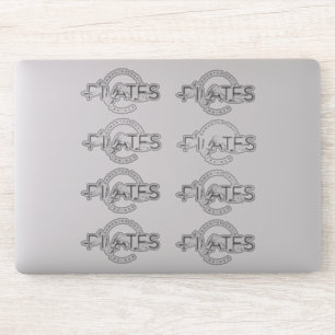 Pegatina Pilates Poses en Palabra de Pilates