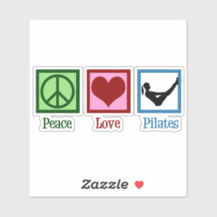 Pegatina Pilatos de amor por la paz