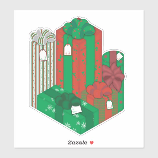 Pegatina Pile de presentes (Hoja)
