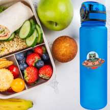 Piloto de gato y nave espacial OVNI, espacio exter