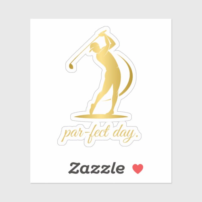 Pegatina pilotos de golf modernos (Hoja)