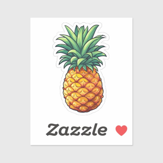 Pegatina piña personalizado (Hoja)