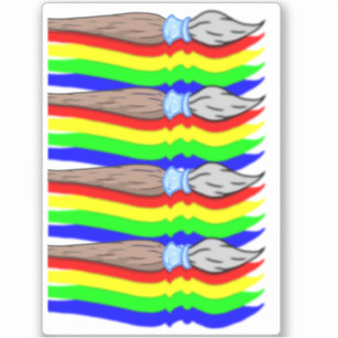 Pegatina Pincel por mí