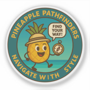 Pegatina Pineapple Pathfinders Navegar Con Estilo