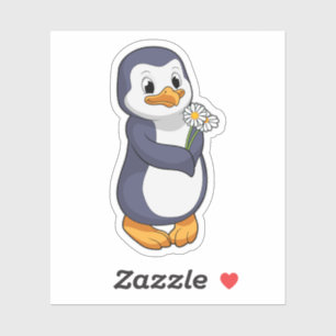 Pegatina Pingüino con Daisy