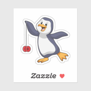 Pegatina Pingüino con Yo-Yo