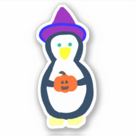 Pegatina Pingüino de Halloween