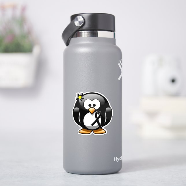 Pegatina Pingüino de lazo negro (hidrofrasco)