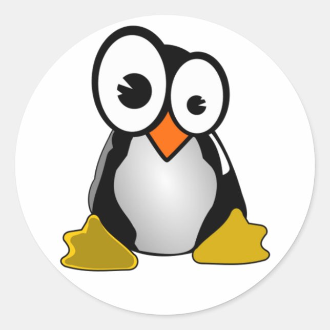 Pegatina Pingüino de Linux (Anverso)