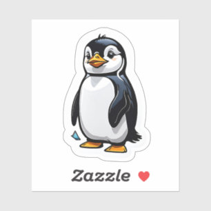 Pegatina Pingüino de pie