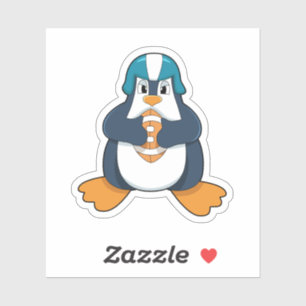 Pegatina Pingüino en deportes de fútbol